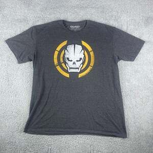 Call of Duty Mens XXL Gray Black Ops 3 III Skull Video Game Short Sleeve T-Shirt